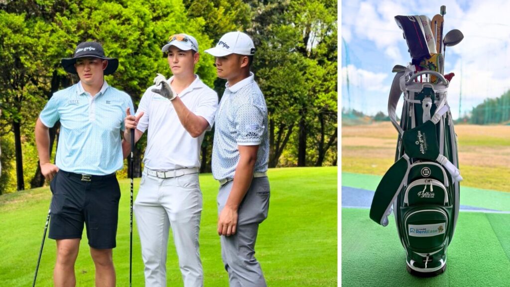 左：山浦一希選手、中央：井上コーチ、右：山浦 太希選手